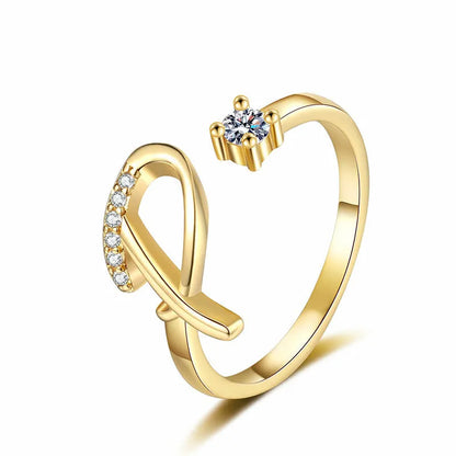 ⏳Időben korlátozott 50% kedvezmény⏰Állítható csillogó kezdőgyűrű nőknek💍