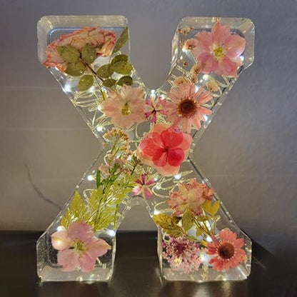 🌸Kézzel készített virágmintás gyantából készült éjszakai fény