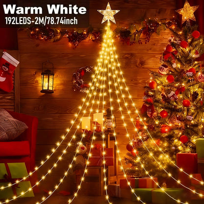 🎁Korai ünnepi akció 50% kedvezménnyel🎄Starlight Cascade karácsonyi fények