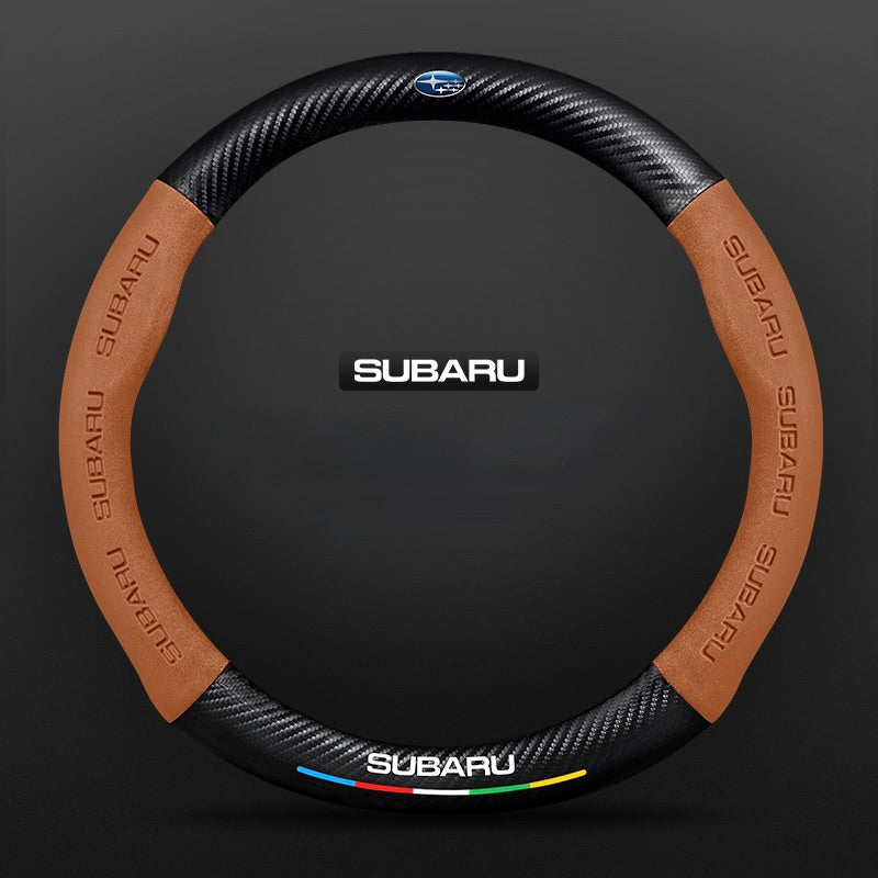 TrackVibe | Fekete karbon velúr kormánykerék borítás – Csúszásgátló és kopásálló