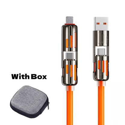 🔥4 az 1-ben USB töltőkábel, gyors töltés⚡