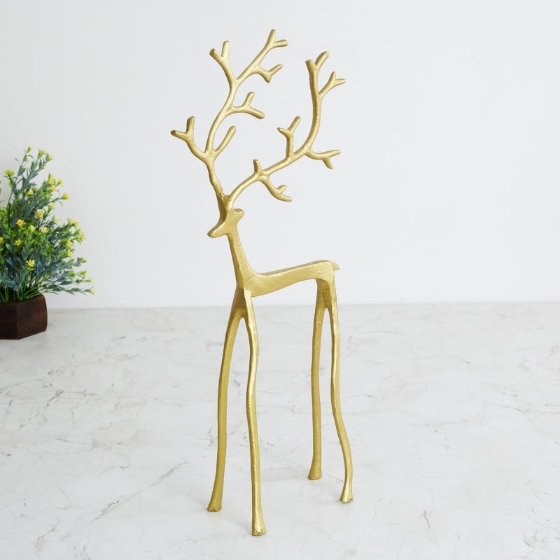 🎅Karácsonyi bestseller 🦌 Fekete rénszarvas figura, karácsonyi dekoráció