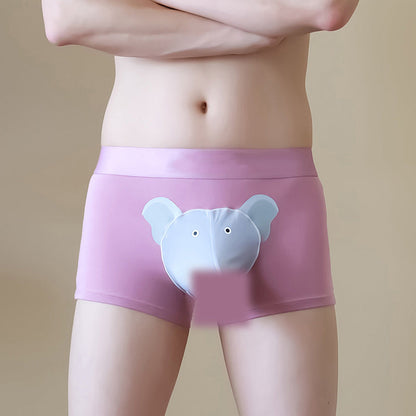 🐘Férfi légáteresztő boxeralsó 3D zsebbel🩲