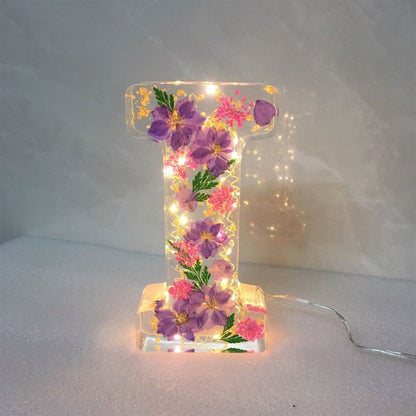 🌸Kézzel készített virágmintás gyantából készült éjszakai fény