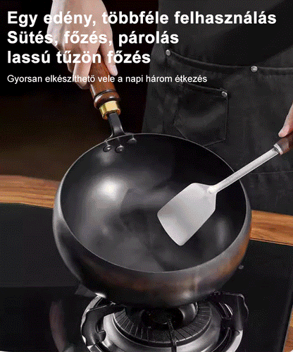 【Bevonat nélküli egészséges edény】Vasat pótoló tiszta vas tapadásmentes serpenyő