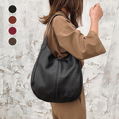 【 Újdonságok 2024-ből】 Női vintage puha bőr, nagy kapacitású válltáskák