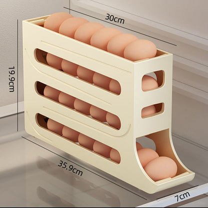 🥚4 szintes dönthető tojástároló állvány