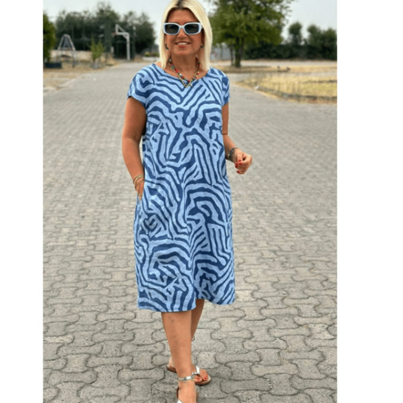 🎁2025-ös Bohém Vintage Mintás Lezser Ruhák👗