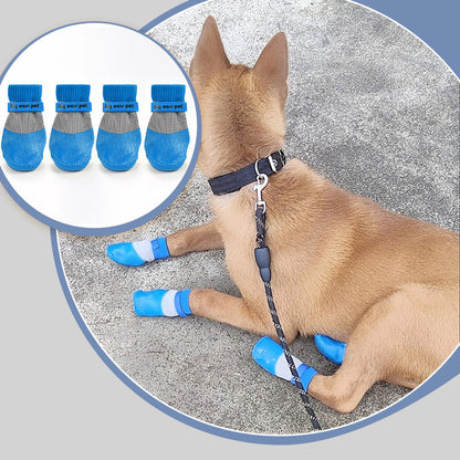 🐶2 pár csúszásmentes, vízálló kutyazokni