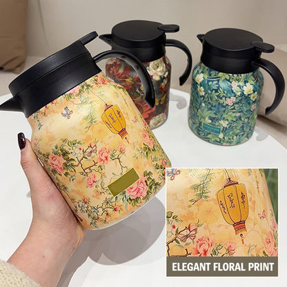 🍵1000ml Vákuumos szigetelt teáskanna szűrővel