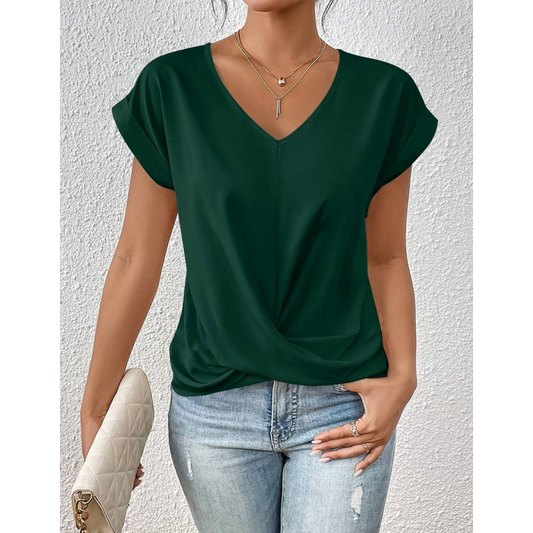 👚Elegáns V-nyakú póló✨