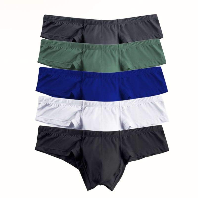 🩲Légáteresztő férfi alsó egyszínű, alacsony emelkedéssel