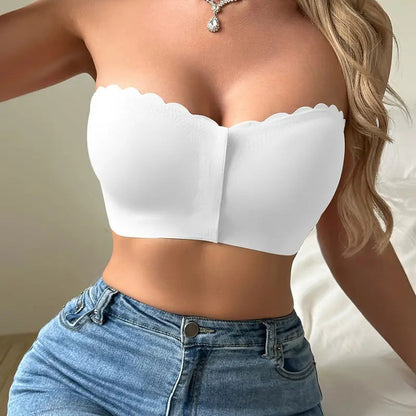 💕Pánt nélküli bandeau melltartó elöl záródóval💯