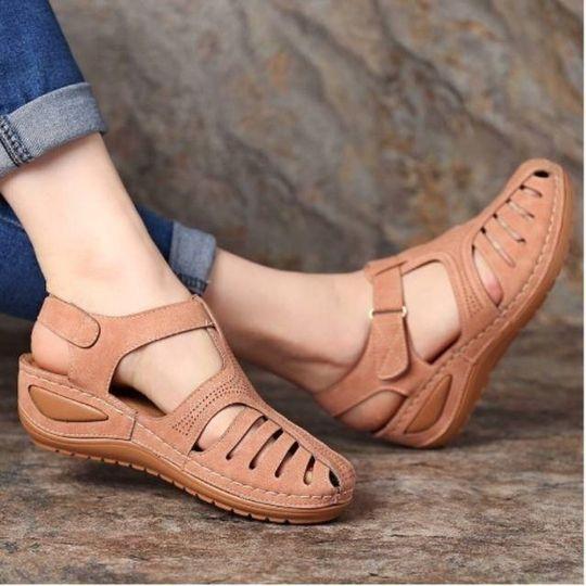 👡Prémium könnyű bőr szandál – Ortopédikus, kényelmes, stílusos✨🎁