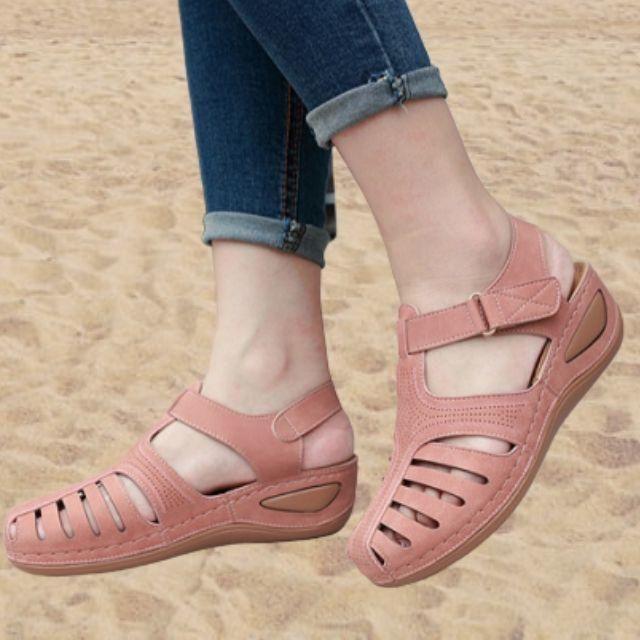👡Prémium könnyű bőr szandál – Ortopédikus, kényelmes, stílusos✨🎁