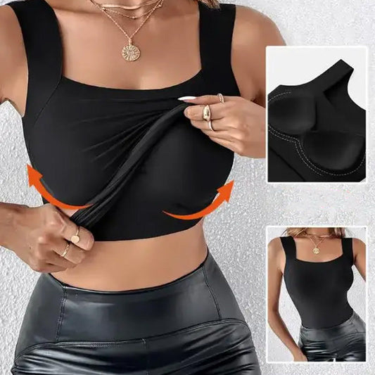 🌟 2026 Legnépszerűbb Termék 💖 (M-3XL) Formáló Top Beépített Melltartóval 💃