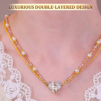 ⏳Korlátozott ideig érvényes különleges ajánlat⏰Párosító nyakláncok szív alakú, mágneses medállal💖