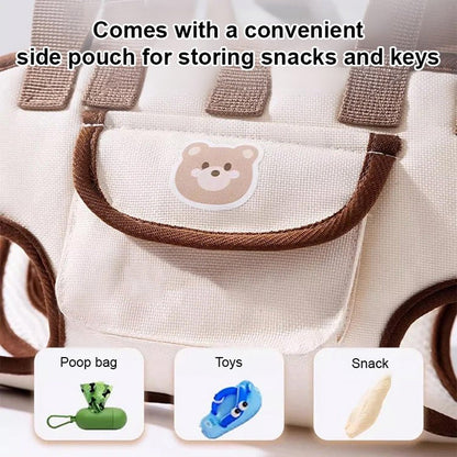 Hordozható, lélegző kisállat hátizsák