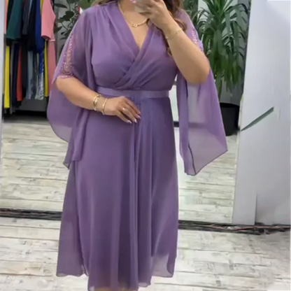 👗 Elegáns V-nyakú női ruha