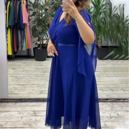 👗 Elegáns V-nyakú női ruha