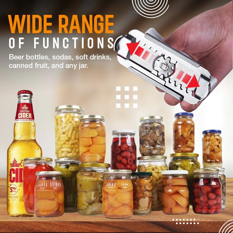 🔥 Rozsdamentes Kupaknyitó – Egy méret minden üveghez! Könnyű, erős & csúszásmentes fogantyúval! 💪🥫