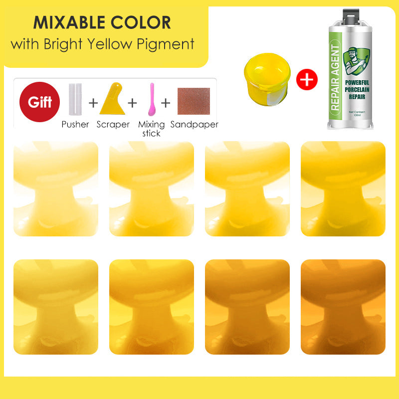 Erős porcelán javítókészlet - dupla tubus