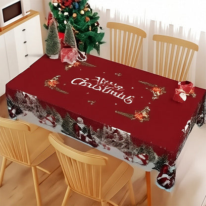 🦌Vidám, klasszikus karácsonyi asztalterítő🎄🎁