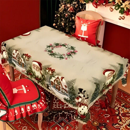 🦌Vidám, klasszikus karácsonyi asztalterítő🎄🎁