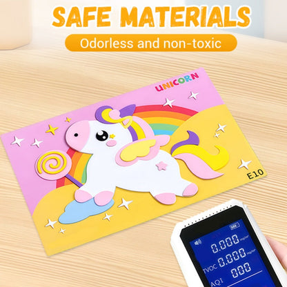 🧩🎨Gyerekek számára készült DIY 3D EVA matricás kézműves foglalkozás🎁