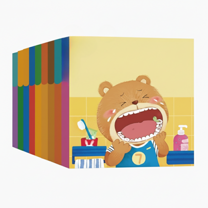 📚🧠 10 db-os interaktív kisgyermekeknek szóló tanulási könyvkészlet 👶💕