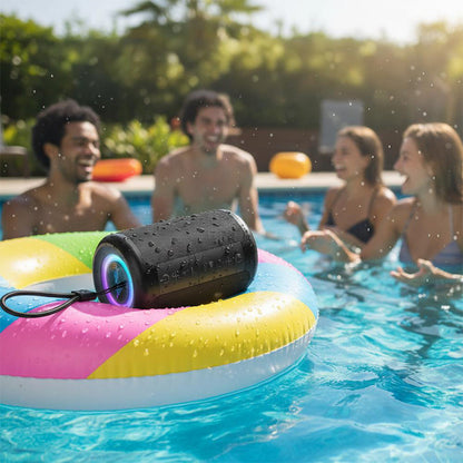 🎵 Hordozható, vízálló Bluetooth hangszóró