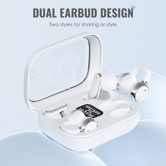 ✨ 4 az 1-ben vezeték nélküli Bluetooth fejhallgató! 🎧Kettős fülhallgató a megosztott / váltott viseléshez, szórakozáshoz és ingázáshoz egyszerre!