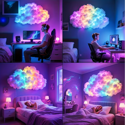 ⚡☁️ ️Saját készítésű USB-s Thundercloud LED fénydekoráció ✨🌈