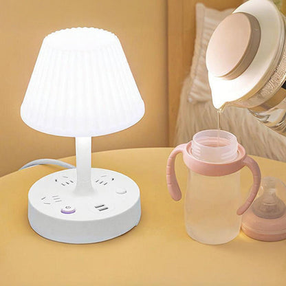 ✨✨Asztali lámpa USB-porttal és hálózati csatlakozóval