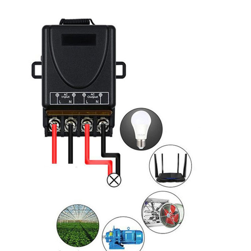 Vezeték nélküli távirányító kapcsoló és vevő, kábelezés nélkül