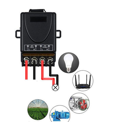 Vezeték nélküli távirányító kapcsoló és vevő, kábelezés nélkül