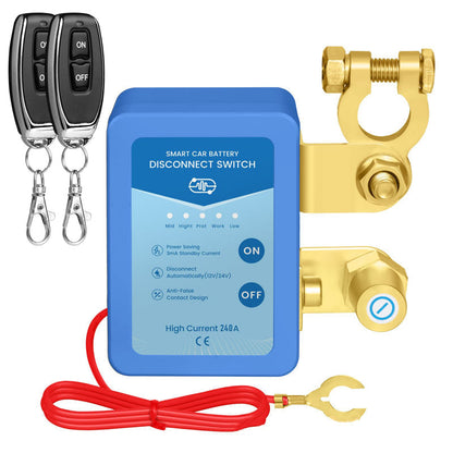 🚗⚡Távirányítású 12V/24V-os autóakkumulátor-leválasztó kapcsoló🔋