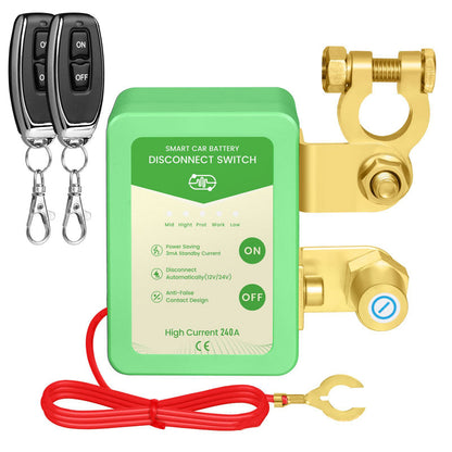 🚗⚡Távirányítású 12V/24V-os autóakkumulátor-leválasztó kapcsoló🔋
