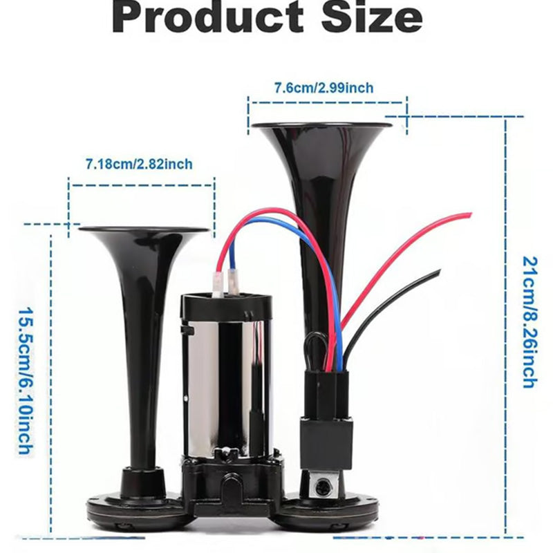 Légkürtök vonatokhoz, teherautókhoz és autókhoz