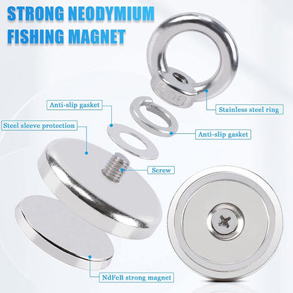 🔥Horgász mágnes: szupererős neodímium mágnes epikus kincskereséshez 🧲