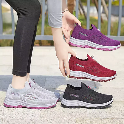 👟 Fly Knit ortopéd cipő – ívelt talptámasz, lélegző és párnázott 🦶✨🩺