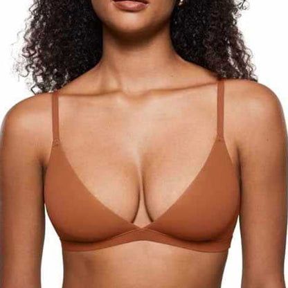 💞Női merevítő nélküli rugalmas anyagú támogató háromszög alakú bralette🌸