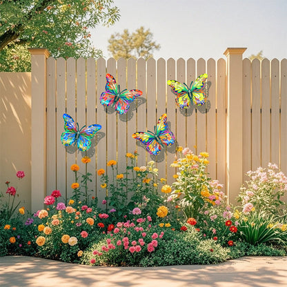 🦋 Fémből készült, pillangó alakú faldekoráció ✨——🌳 Kültéri dekoráció