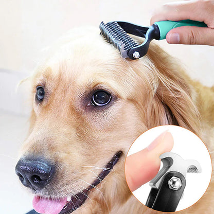 😺🐶1+1 ingyen🧹 Kétoldalas fésű macskáknak és kutyáknak egyaránt🐾