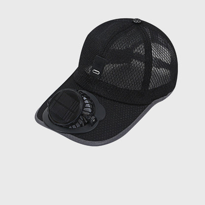 🔥Lélegző baseball sapka napelemes ventilátorral