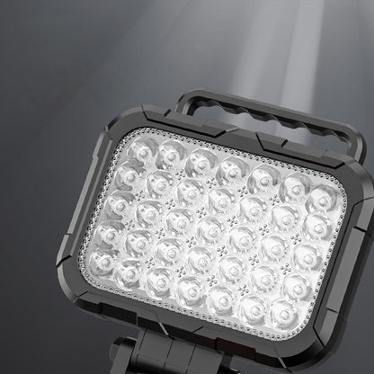 💡180°-ban forgatható LED-es munkalámpa – kettős USB-s powerbank funkcióval🔋 – strapabíró és vezeték nélküli – univerzális akkumulátor-kompatibilitás – garázsba, építkezésre és kempingezéshez