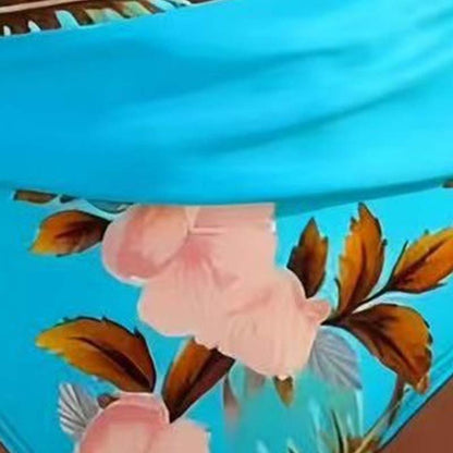 🌸🌿 Hangsúlyozd az alakod – Női virágmintás, magas derekú bikini szett (EU S-XL) 🌊👙