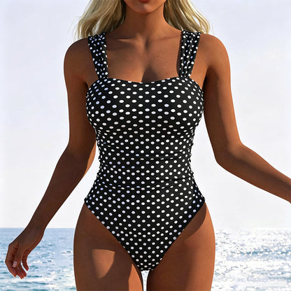 🌊👙 Modern Mintás Női Egyrészes Fürdőruha