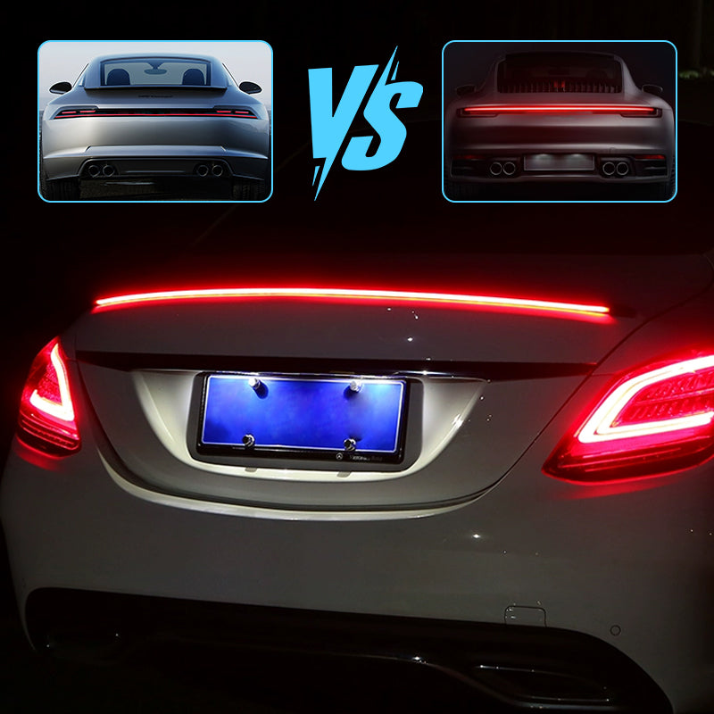 💡 Többfunkciós LED-es hátsó kapu fénysorompó – Biztonsági világítás, 12V, univerzális 🚗✨