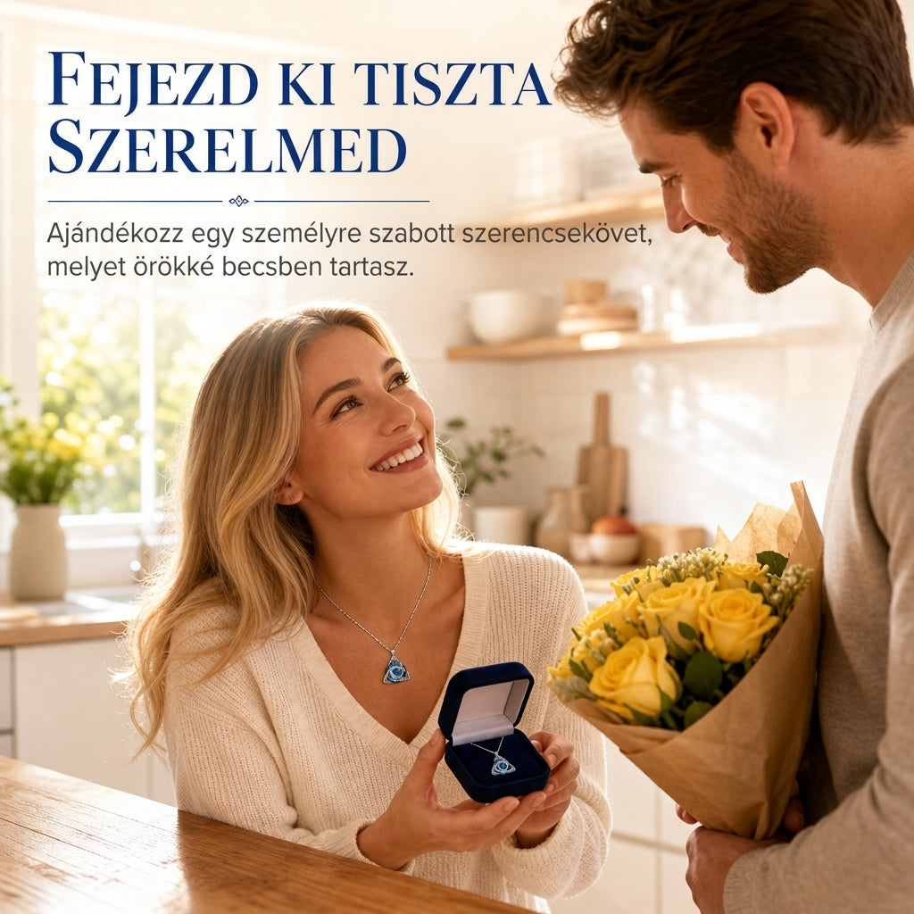 💎 Keltikus csomós nyaklánc – szív alakú cirkónia, 12 színben, állítható hosszúságú. Egy elegáns ajándék a kedvesednek! ✨💖
